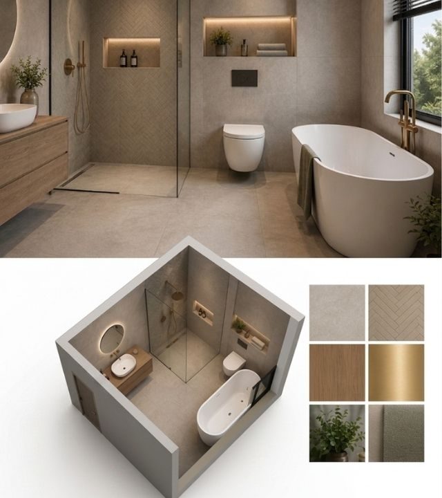 3D badkamer ontwerp Friesland